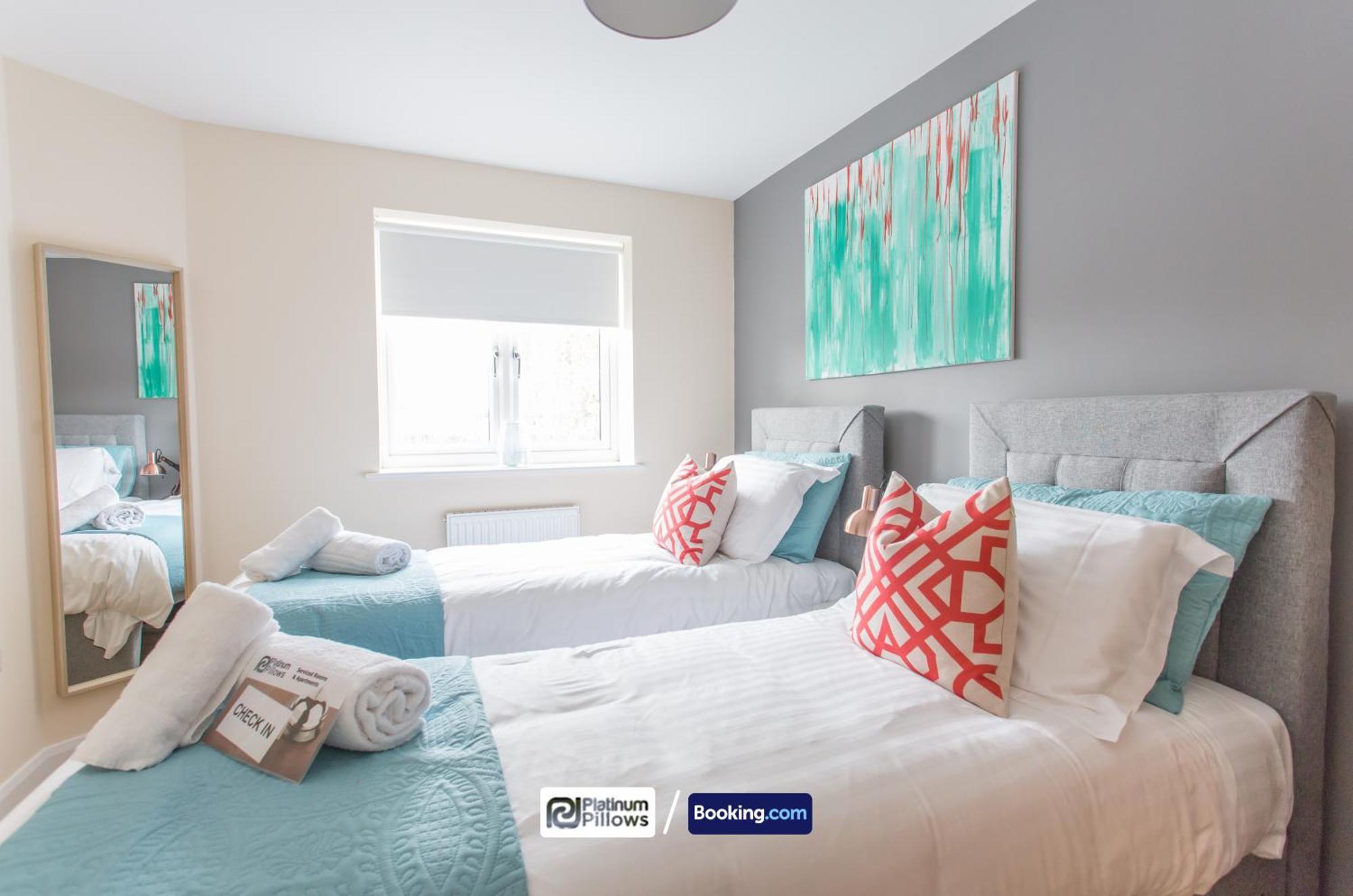 Modern Oxford 2 Bedroom Apartments, Near Headington Hospital, Families & Contractor Accommodation With Parking Exteriör bild
